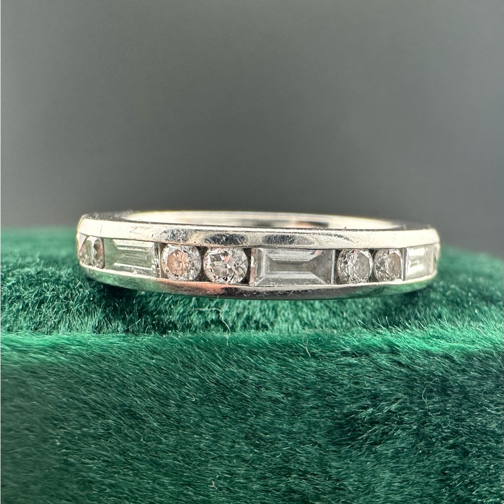 14k diamond 3/4 eternity ring